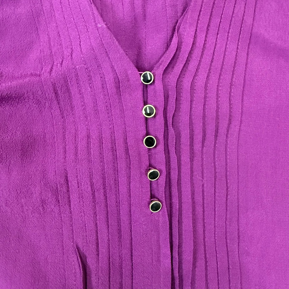 Anthropologie Maeve Galina Drop Waist Dress Women Small Purple Boho Plum Romance - Picture 4 of 6